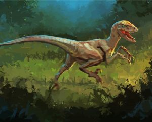 Aesthetic Velociraptor Diamond Painting