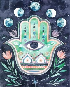 Aesthetic Hamsa Hand Diamond Painting