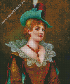 Aesthetic Noble Lady Diamond Painting