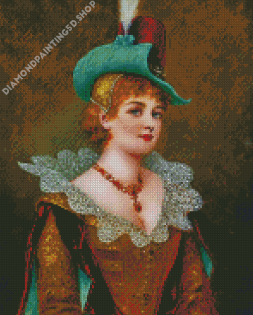 Aesthetic Noble Lady Diamond Painting