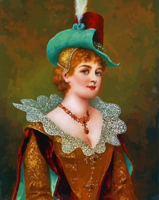 Aesthetic Noble Lady Diamond Painting