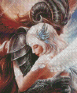 Angel And Devil Hugging Diamond Painting