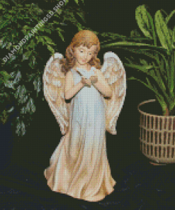 Angel Holding Dove Deco Diamond Painting