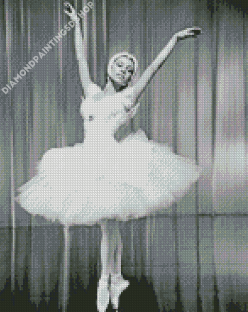 Black And White Maria Tallchief Diamond Painting