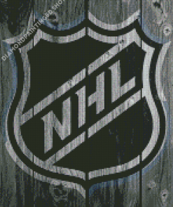 Black And White NHL Logo Diamond Painting