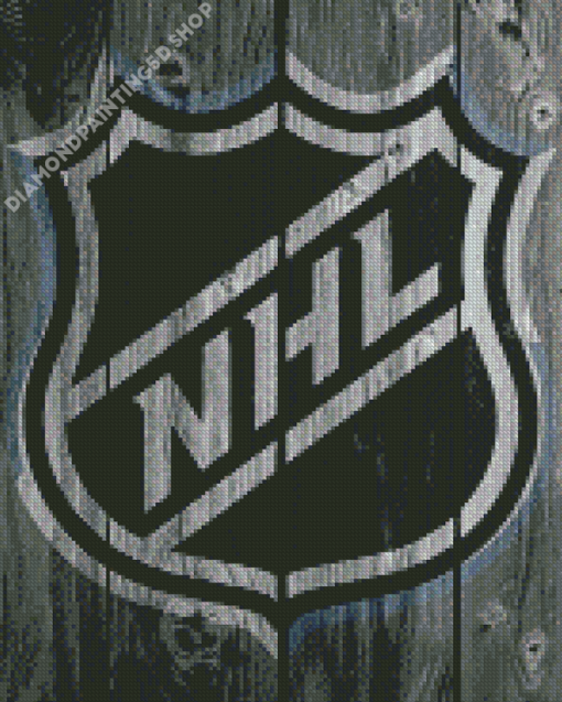 Black And White NHL Logo Diamond Painting