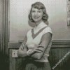 Black And White Sylvia Plath Diamond Painting