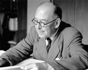 Black And White Writer C S Lewis Diamond Painting