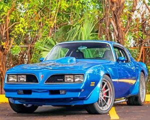 Blue Firebird Trans Am Diamond Painting