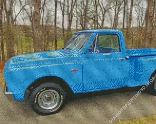 Blue Trucks 1997 Chevy Stepside 5D Diamond Painting