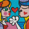 Britto Hearts Couple Diamond Painting