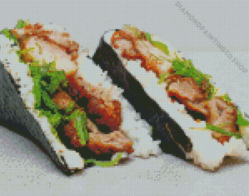 Chicken Rice Balls Diamond Painting