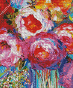 Colorful Abstract Flower Diamond Painting