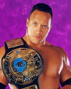 Cool WWF The Rock Diamond Painting