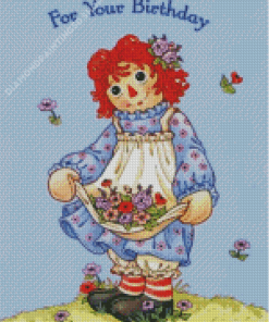 Cute Raggedy Ann Diamond Painting