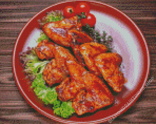 Delicious Chicken Wings Diamond Painting