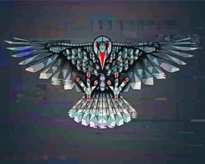 Digital Art Eagle Abstract Diamond Painting