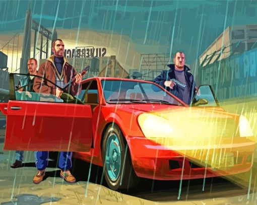 Grand Theft Auto Characters Diamond Painting