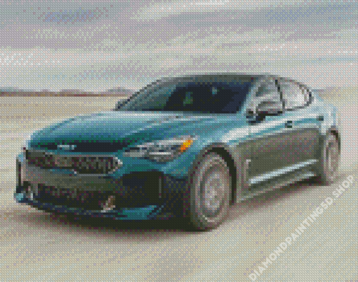 Green Kia Stinger Diamond Painting