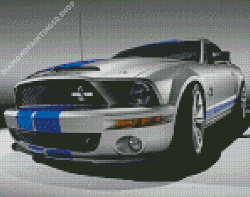 Grey Ford Shelby Cobra Diamond Painting