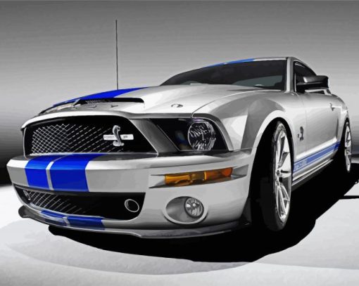 Grey Ford Shelby Cobra Diamond Painting