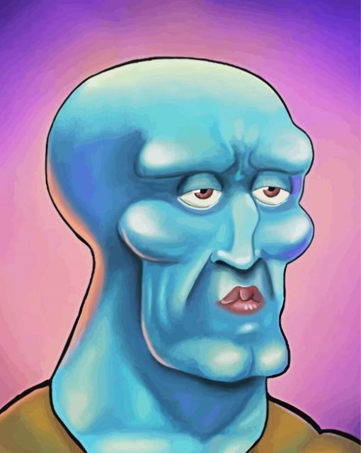 Handsome Squidward Art Diamond Painting