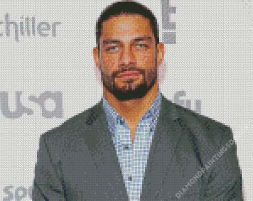 Professional Wrestler Roman Reigns Diamond Painting