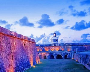 Puerto Rico Saint Christopher Castle Diamond Painting