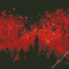 Red Disney Silhouette Diamond Painting