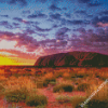 Sunset Time In Australian Outback Diamond Painting