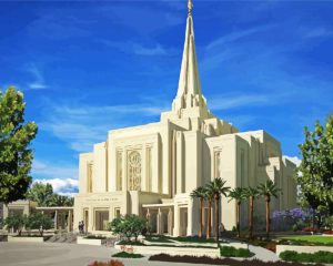 White Gilbert Temple Diamond Painting