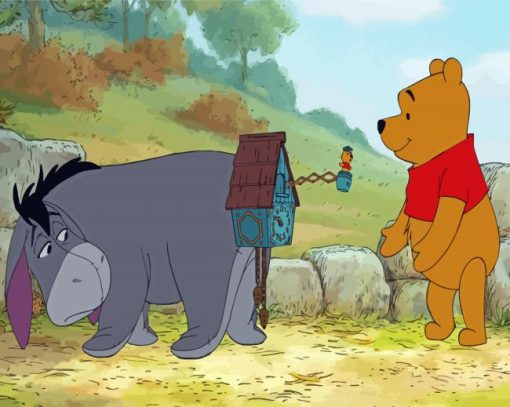 Winnie The Pooh And Eeyore Cartoon Diamond Painting