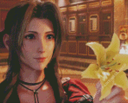 Aerith Gainsborough Character Diamond Painting