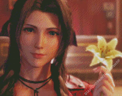 Aerith Gainsborough Video Game Character Diamond Painting