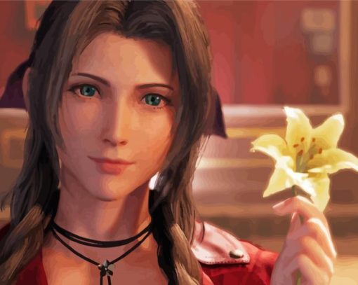 Aerith Gainsborough Video Game Character Diamond Painting