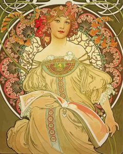 Aesthetic Art Nouveau Ivy Diamond Painting