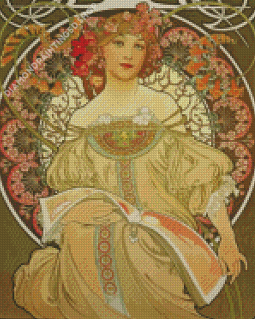 Aesthetic Art Nouveau Ivy Diamond Painting
