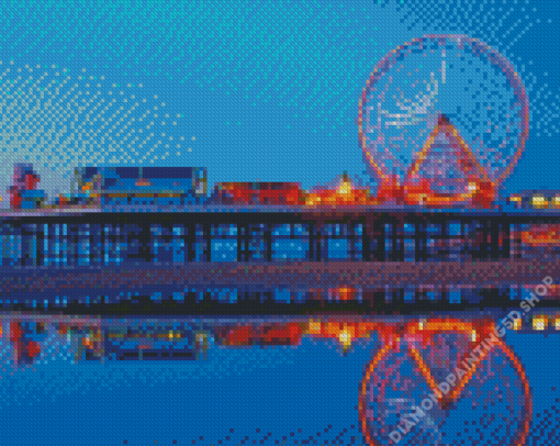 Aesthetic Blackpool City Diamond Painting