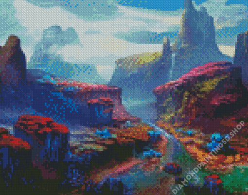 Aesthetic Fantasy Landscape Diamond Painting