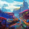 Aesthetic Fantasy Landscape Diamond Painting