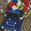 Aesthetic Flowers And Car Diamond Painting