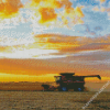 Aesthetic Sunset Harvest Diamond Painting