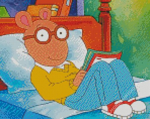 Arthur Reading A Book Diamond Painting