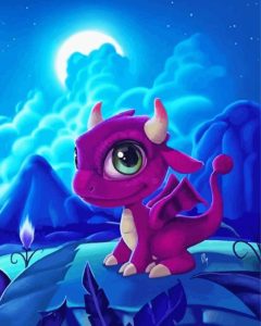 Baby Cartoon Dragon Diamond Painting