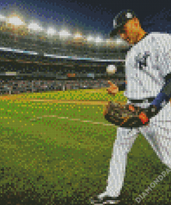Baseballer Derek Jeter Diamond Painting