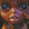 Big Eyed African Faces Diamond Painting