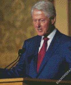 Bill Clinton American President Diamond Painting