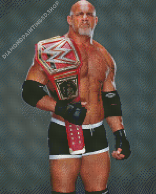 Bill Goldberg WWE Champion Diamond Painting