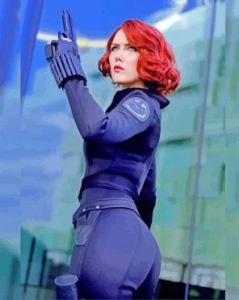 Black Widow Natasha Romanoff Character Diamond Painting