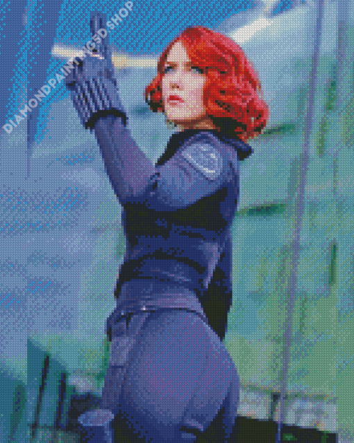 Black Widow Natasha Romanoff Character Diamond Painting